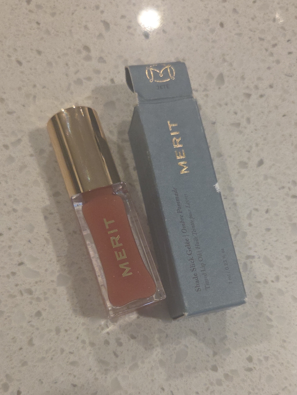 Merit Shade Slick Gelee Tinted lip Oil N Jete NiB